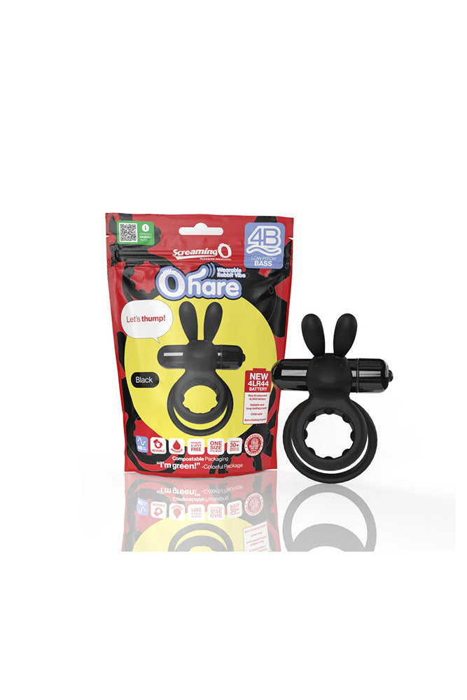 Screaming O - 4B O Hare Vibrating Rabbit Double Cock Ring - Various Colors - Stag Shop