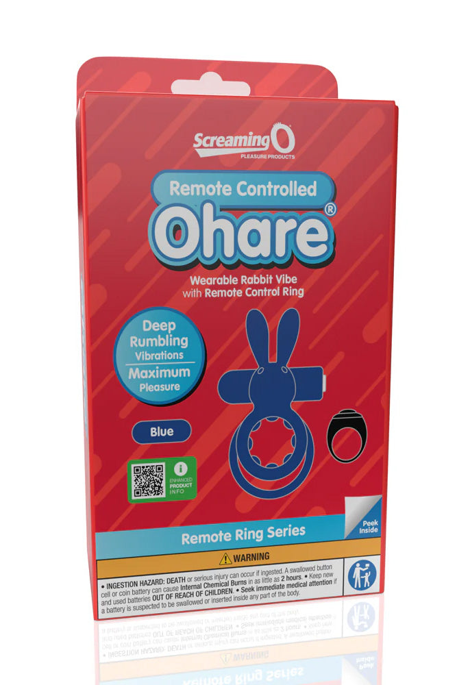 Screaming O - O Hare Remote Controlled Vibrating Cock Ring - Various Colors - Stag Shop