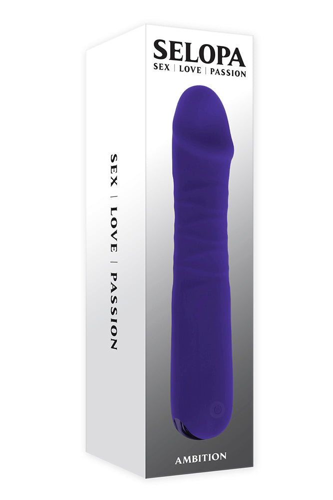 Selopa - Ambition Thrusting Vibrator - Purple - Stag Shop