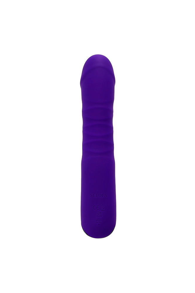 Selopa - Ambition Thrusting Vibrator - Purple - Stag Shop