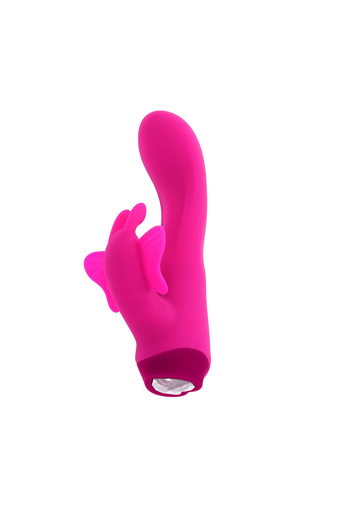 Selopa - Butterfly Love Dual Vibrator - Pink - Stag Shop