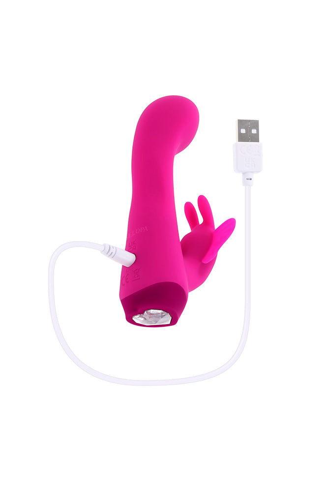 Selopa - Butterfly Love Dual Vibrator - Pink - Stag Shop