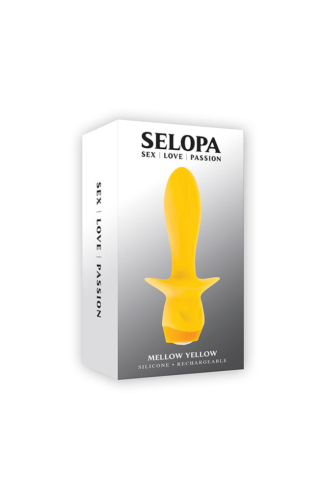 Selopa - Mellow Yellow Vibrating Anal Plug - Yellow - Stag Shop