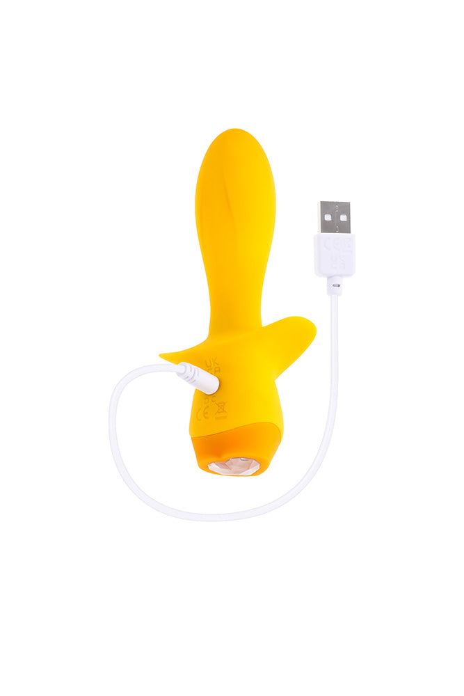 Selopa - Mellow Yellow Vibrating Anal Plug - Yellow - Stag Shop