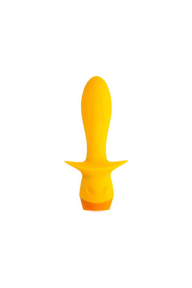 Selopa - Mellow Yellow Vibrating Anal Plug - Yellow - Stag Shop