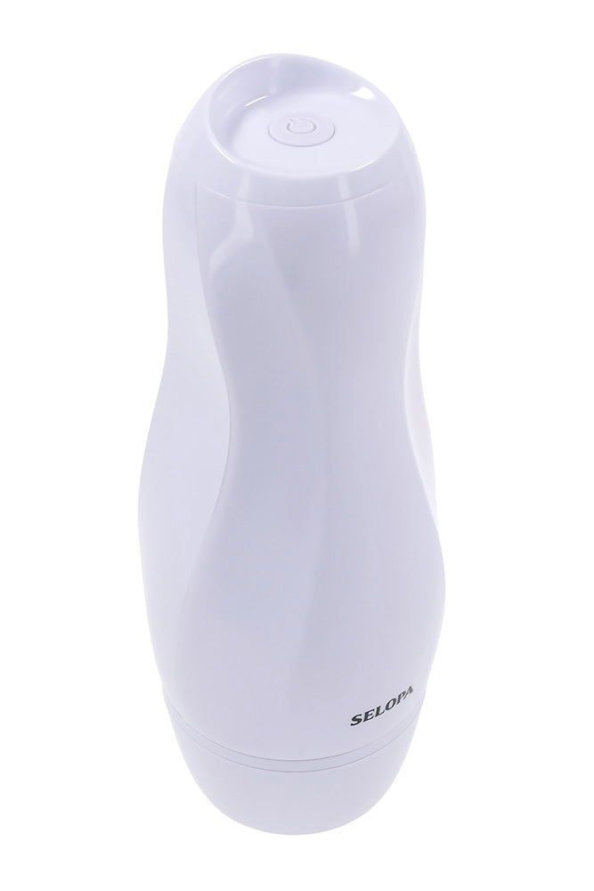Selopa - Pleasure Can Vibrating Stroker - White - Stag Shop