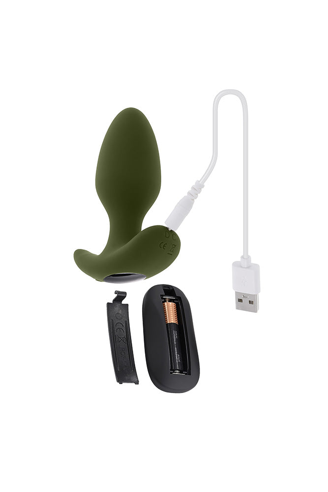 Selopa - The Colonel Remote Controlled Butt Plug - Green - Stag Shop