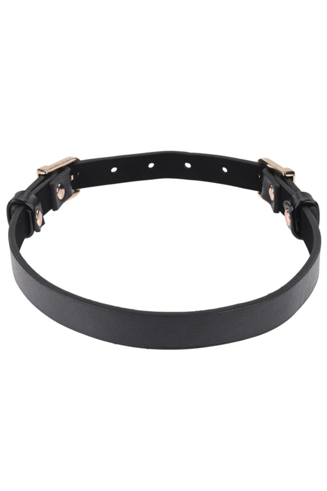 Sex & Mischief - Double Buckle Day Collar - Black - Stag Shop