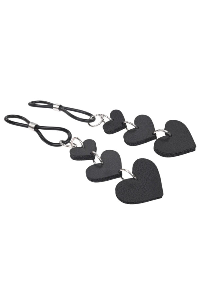 Sex & Mischief - Heart Nipple Ties - Black - Stag Shop