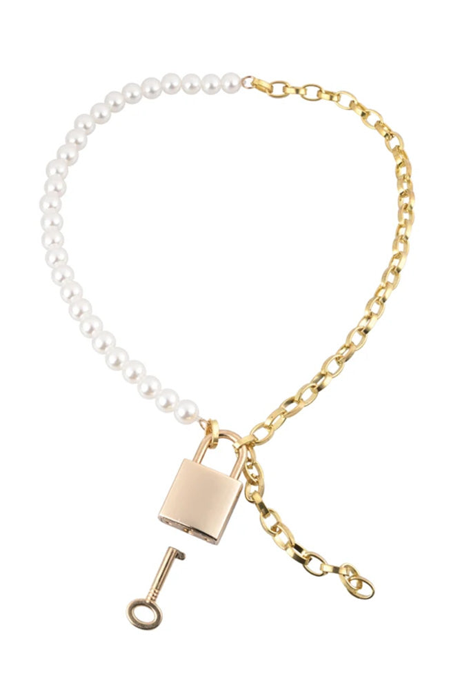 Sex & Mischief - Pearl Day Collar - White - Stag Shop