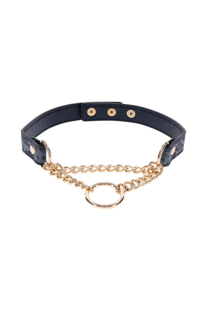 Sex & Mischief - Cougar - Day Collar - Blue/Gold - Stag Shop