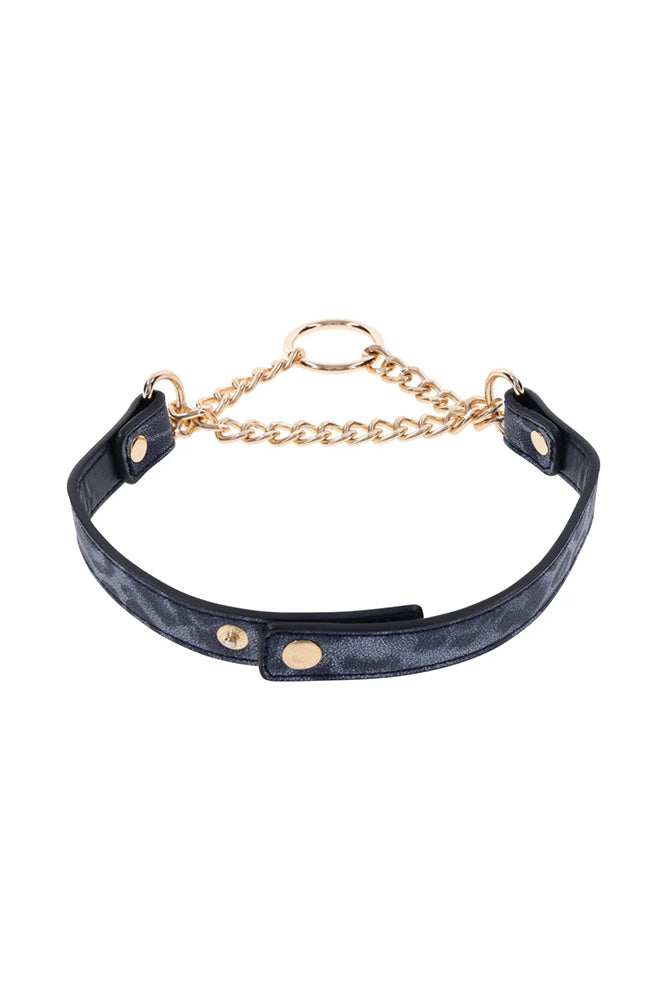 Sex & Mischief - Cougar - Day Collar - Blue/Gold - Stag Shop