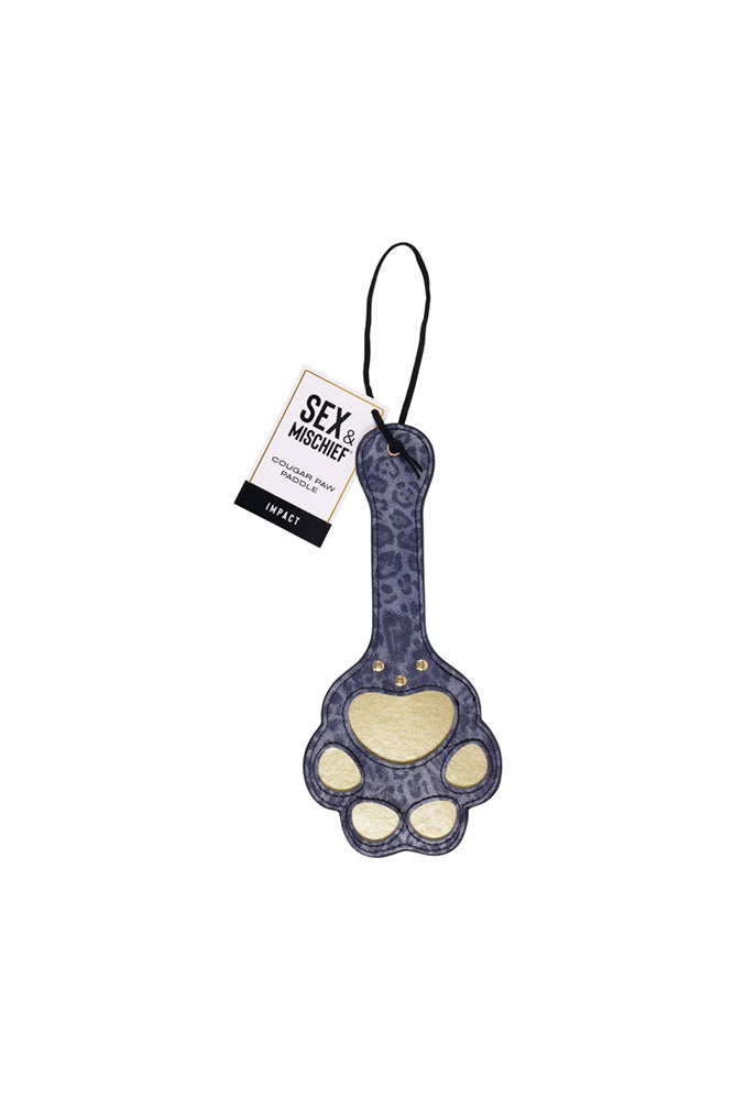 Sex & Mischief - Cougar - Paw Paddle - Blue - Stag Shop