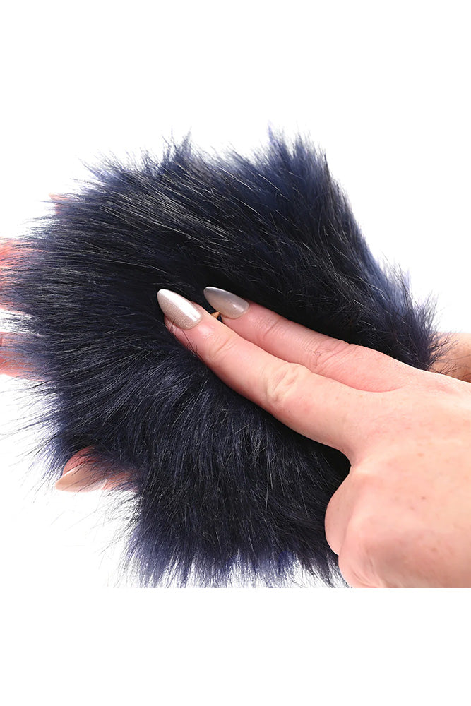 Sex & Mischief - Cougar - Spiked Sensory Glove - Blue - Stag Shop