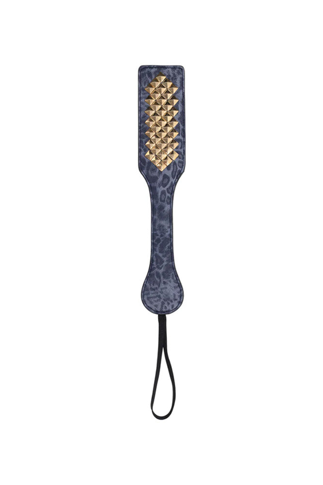 Sex & Mischief - Cougar - Studded Paddle - Blue/Gold - Stag Shop