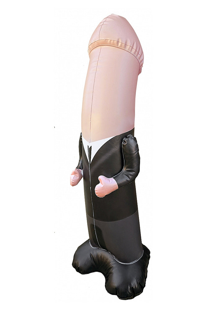 Shots Toys - The Dickheads - Inflatable Groom Bop Bag - Beige - Stag Shop