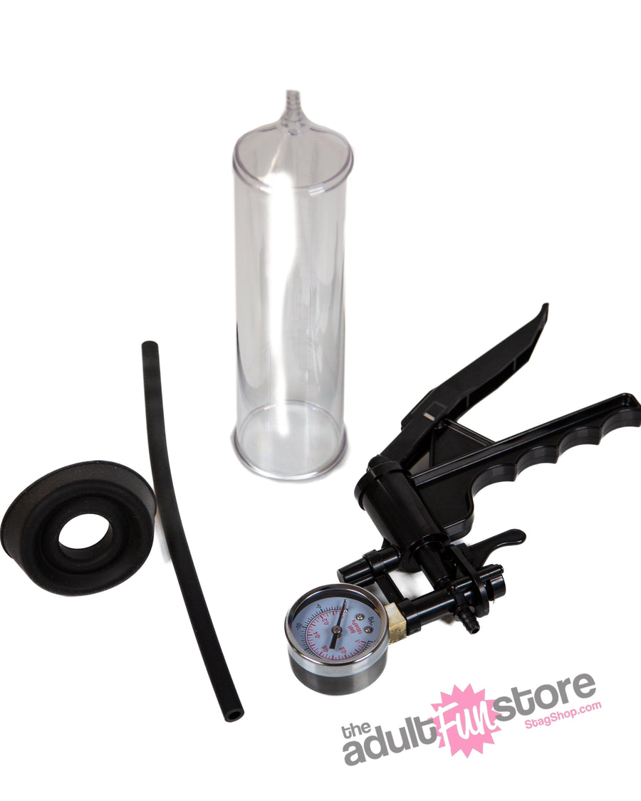 Shots Toys - Pumped - Elite Beginner Penis Pump With PSI Gauge - Clear - Stag Shop