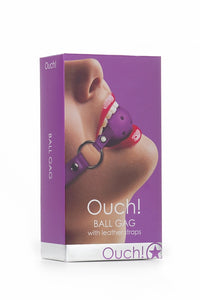 Thumbnail for Ouch by Shots Toys - Ball Gag - Purple - Stag Shop