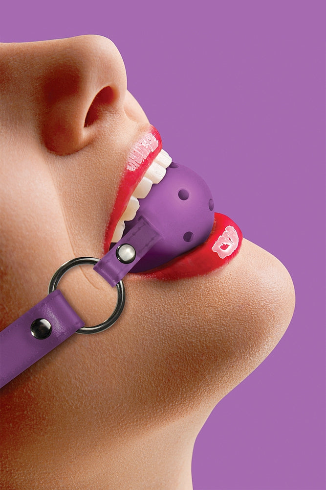 Ouch by Shots Toys - Ball Gag - Purple - Stag Shop