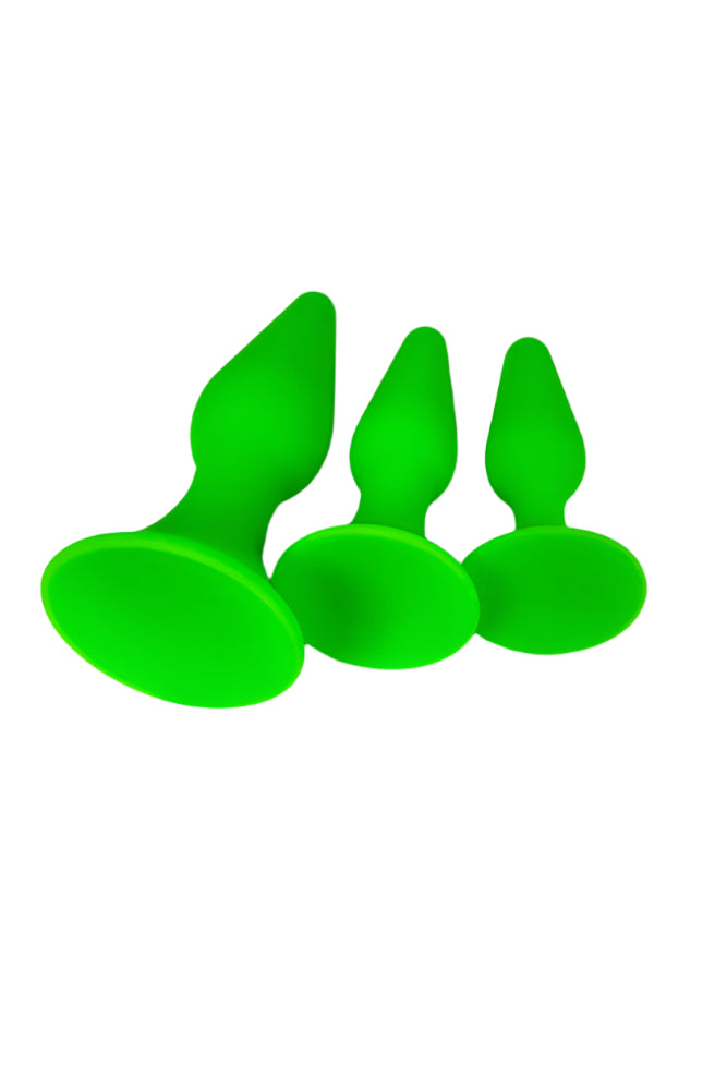 Ouch by Shots Toys - Glow - Butt Plug Set - Glow in the Dark - Stag Shop