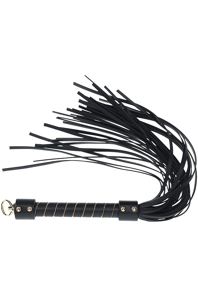 Ouch International - London Collection - Flogger - Black/Gold - Stag Shop