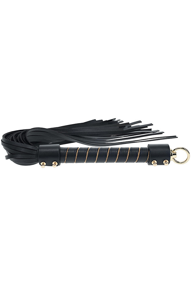 Ouch International - London Collection - Flogger - Black/Gold - Stag Shop