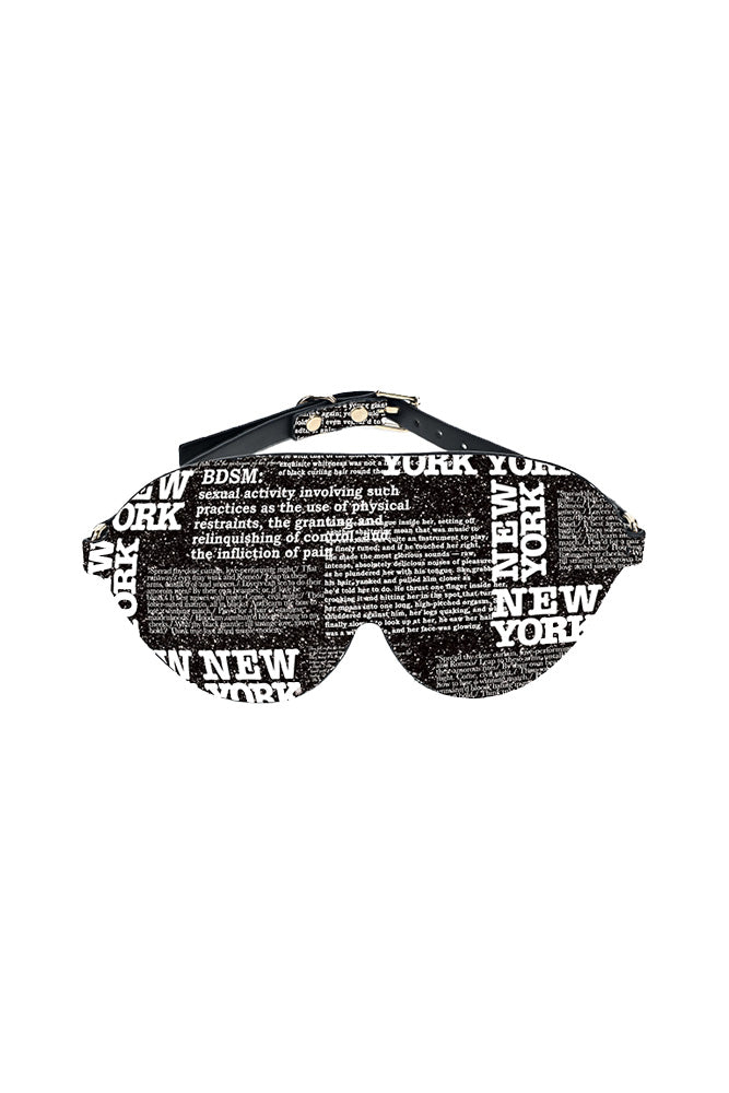 Ouch International - NY Collection - Blindfold - Black/White - Stag Shop