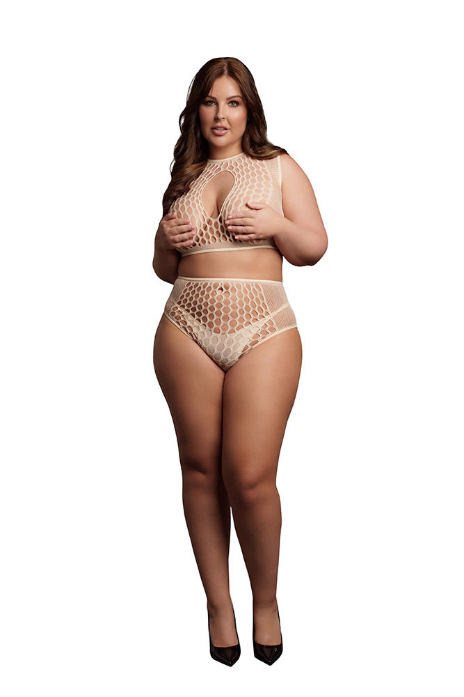 Shots Toys - Le Désir - DES027X - Key-Hole Bra Set - Various Colours - OS/XL - Stag Shop