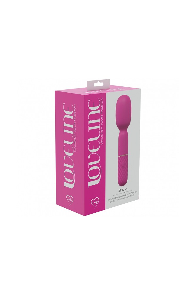 Shots Toys - Loveline - Bella Mini Wand Vibrator - Pink - Stag Shop
