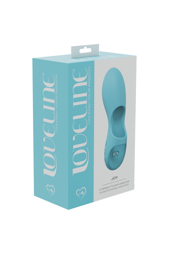 Shots Toys - Loveline - Joy Finger Vibrator - Blue - Stag Shop