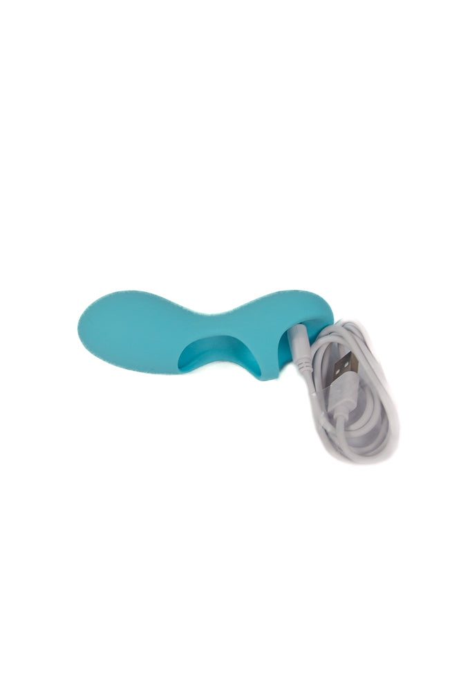 Shots Toys - Loveline - Joy Finger Vibrator - Blue - Stag Shop