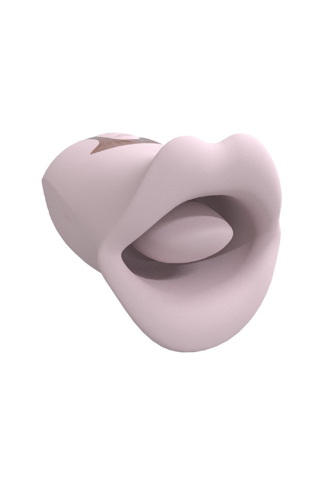 Shots Toys - Loveline - Kiss Sucking & Vibrating Mouth Stimulator - Pink - Stag Shop