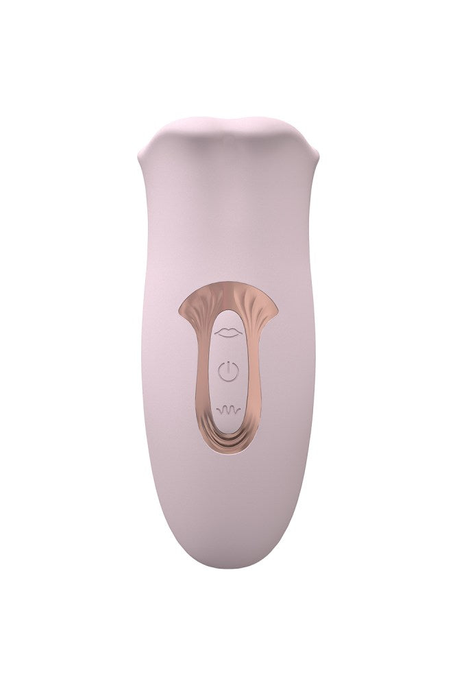 Shots Toys - Loveline - Kiss Sucking & Vibrating Mouth Stimulator - Pink - Stag Shop