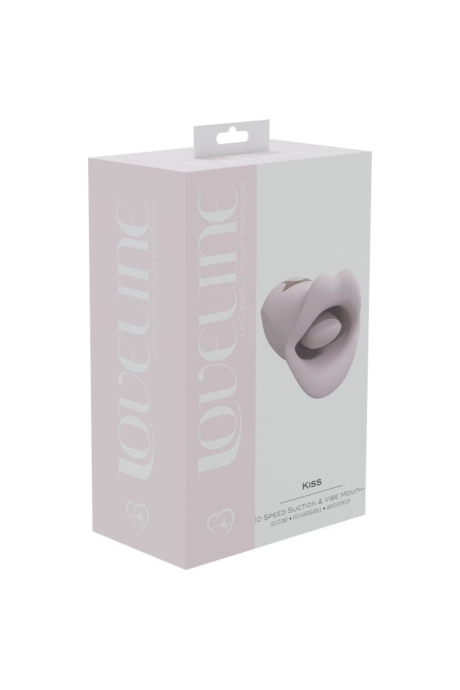 Shots Toys - Loveline - Kiss Sucking & Vibrating Mouth Stimulator - Pink - Stag Shop
