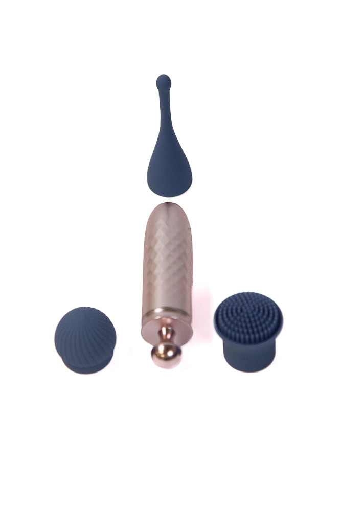 Shots - Loveline - The Thrill Interchangeable Vibrator - Blue - Stag Shop