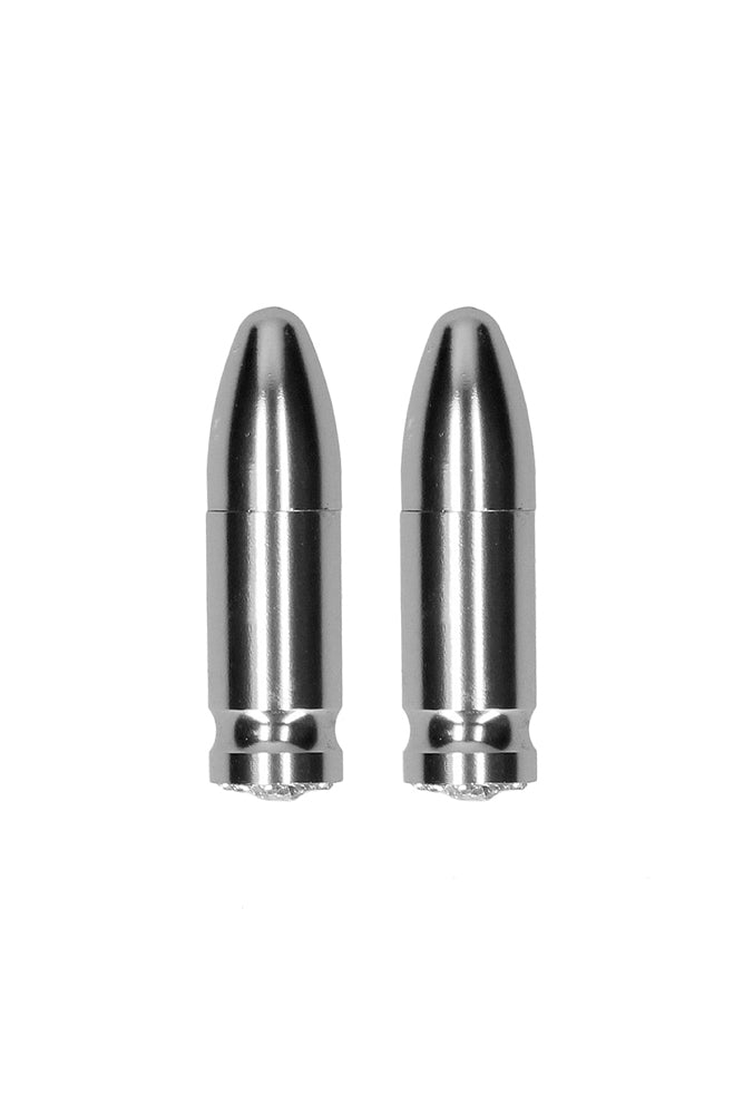 Diamond Mag Nipple Clamps - Silver - Stag Shop