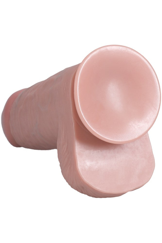 Shots Toys - Real Rock - 10" Extra Thick Dildo with Balls - Various Colours - Stag Shop