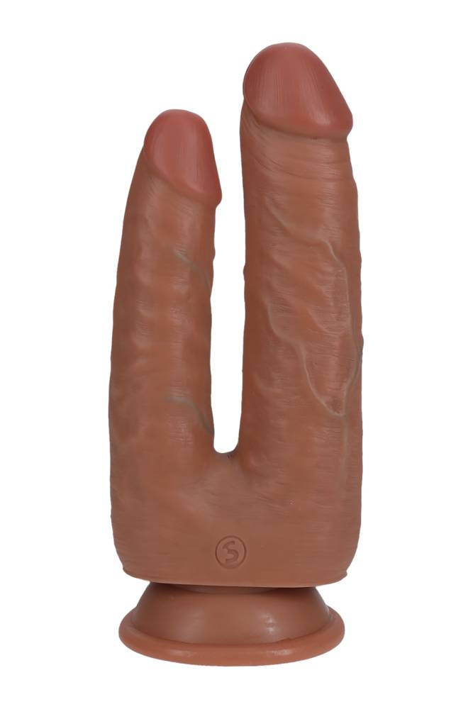 Shots Toys - Real Rock - Double Trouble 7/8 inch Double Penetration Dildo - Various Colours - Stag Shop