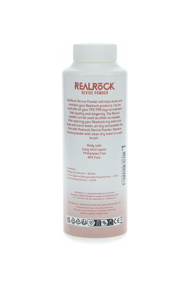 Shots Toys - RealRock - Reviving Toy Powder - 4oz - Stag Shop