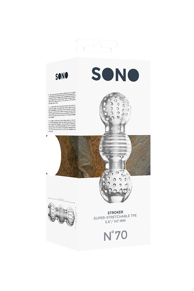 Shots Toys - Sono - No. 70 Stroker - Clear - Stag Shop