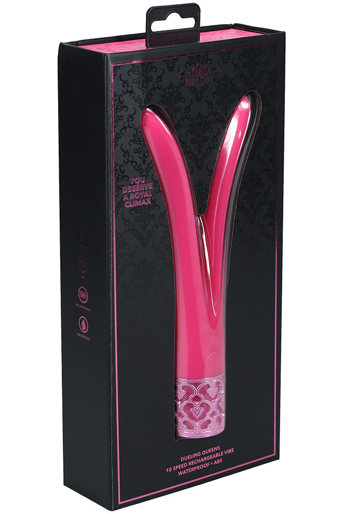 Shots Toys - Royal Gems - Dueling Queens Vibrator - Various Colours - Stag Shop