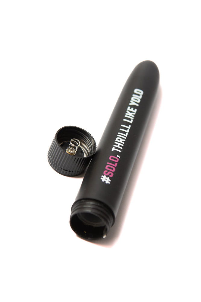 Shots Toys - Solo Thrill Like Yolo Vibe Bullet Vibrator - Black - Stag Shop