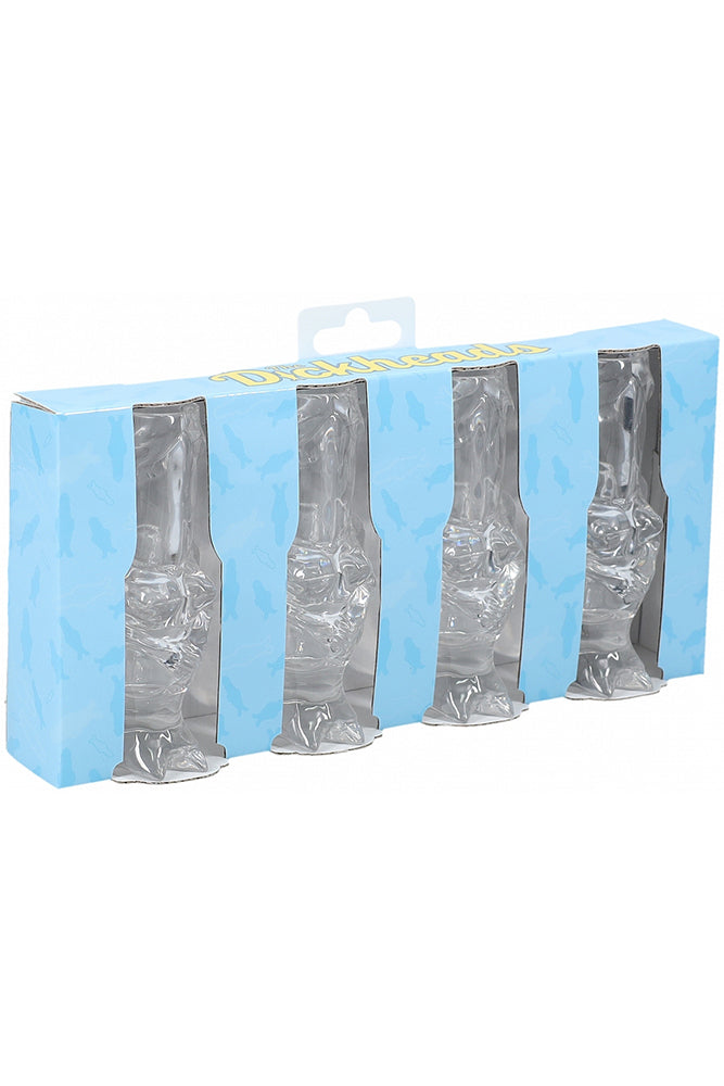 Shots Toys - The Dickheads - Bride Tall Shot Glass Set - Clear - Stag Shop