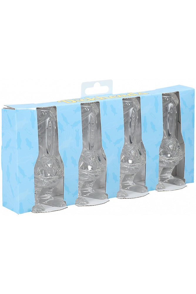 Shots Toys - The Dickheads - Groom Tall Shot Glass Set - Clear - Stag Shop