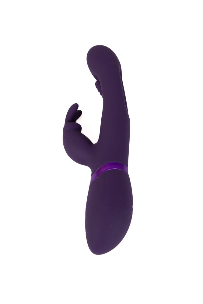 Shots Toys - VIVE - Mika Rabbit Vibrator With G-Spot Flapper - Purple - Stag Shop