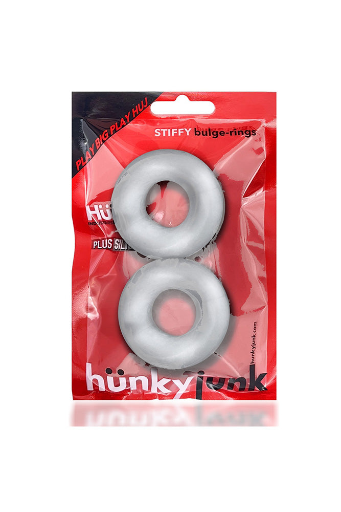 Oxballs - Hunkyjunk - Stiffy 2 Pack Cock Ring Set - Clear - Stag Shop