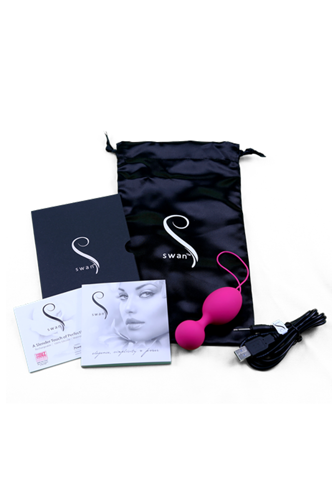 Swan - Mini Swan Clutch 2 - Vibrating Kegel Egg - Pink - Stag Shop