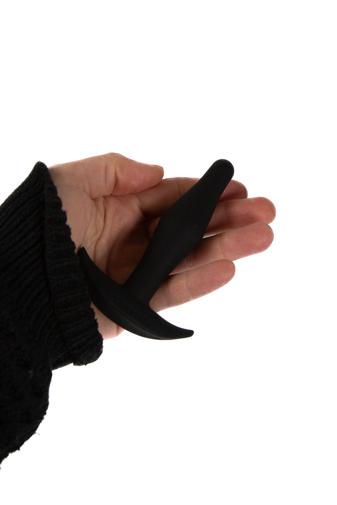 Tantus - Little Flirt Butt Plug - Black - Stag Shop