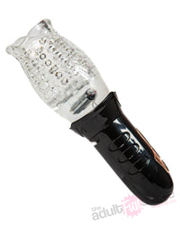 Thumbnail for The Male Rose - Gawk Gawk Vibrating & Rotating Male Stroker - Black - Stag Shop