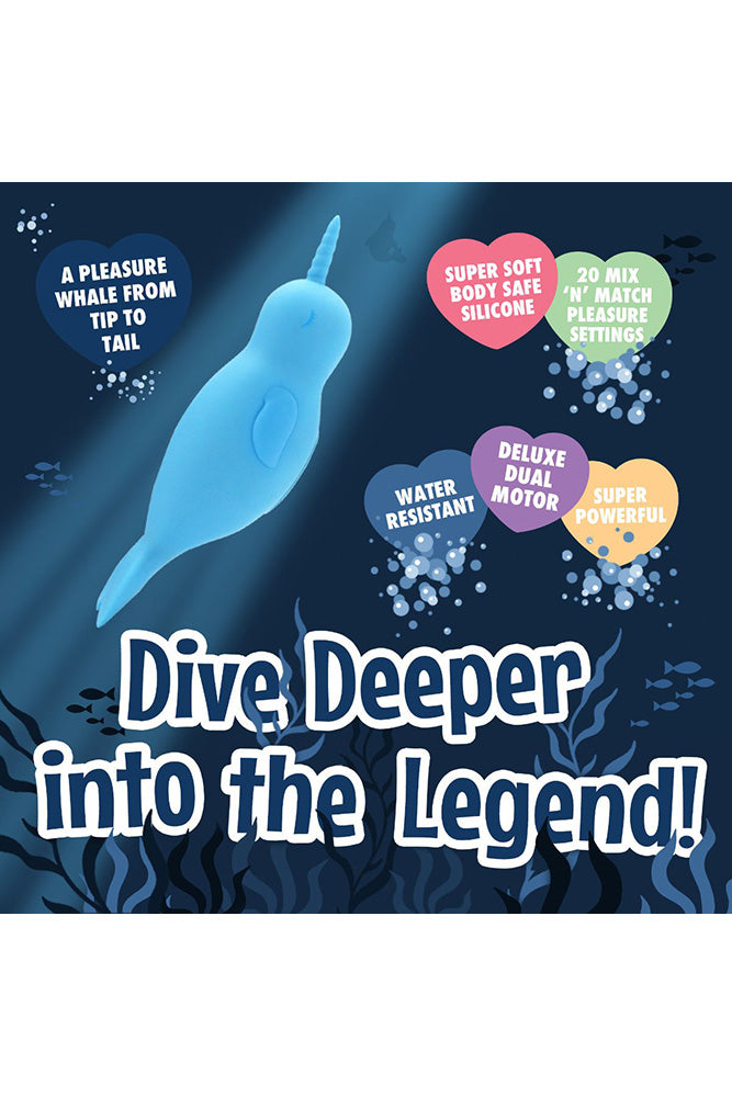 Creative Conceptions - Unihorn - Neigh Mo The Narwhal Vibrator - Stag Shop